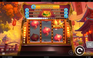 Moonburst Express – Feature in play