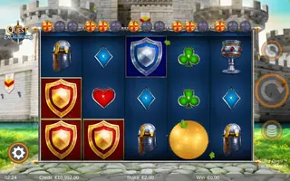 The Quest for Excalibucks – Feature in play