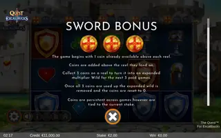 The Quest for Excalibucks – Game rules