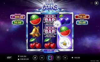 Silver Coins – Feature in play