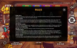 Fox Gold Rush – Game rules