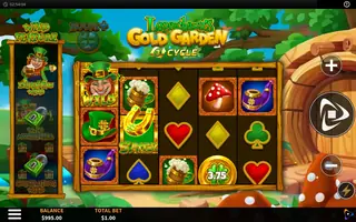Leprechaun’s Gold Garden – Feature in play