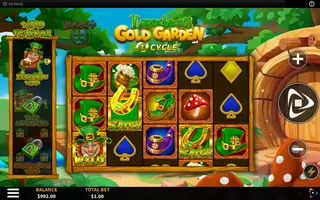 Leprechaun’s Gold Garden – Feature in play