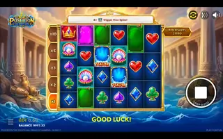 Poseidon The Deep King – Feature in play