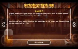 October Hot 40 – Game rules