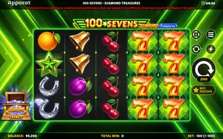 100 Sevens – Diamond Treasures – Feature in play