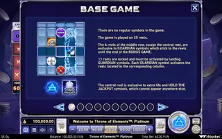 Throne of Elements: Platinum – Game rules