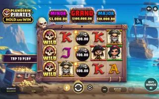 Plundering Pirates Hold And Win – Feature in play