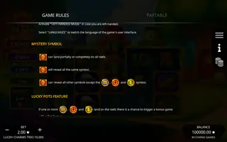 Lucky Charms Trio 10,000 – Game rules
