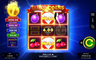 Regal Coins Hold and Win – Winning spin