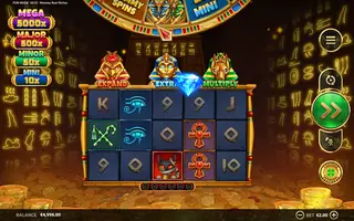 Mummy Reels Riches Four Leaf Gaming – Feature in play