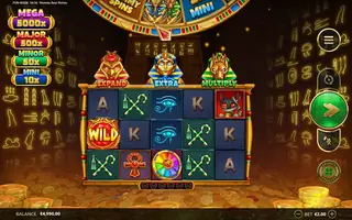 Mummy Reels Riches Four Leaf Gaming – Feature in play
