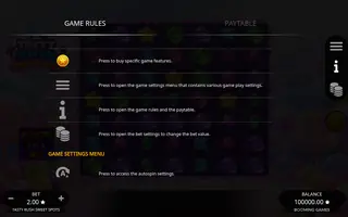 Tasty Rush Sweet Spots – Game rules