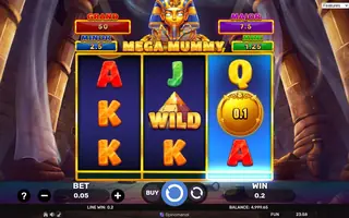 Mega Mummy – Hold & Hit 3×3 – Winning spin