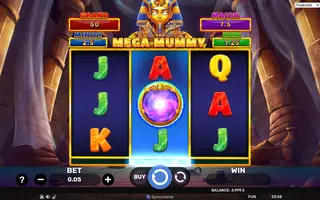 Mega Mummy – Hold & Hit 3×3 – Feature in play