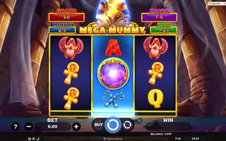 Mega Mummy – Hold & Hit 3×3 – Feature in play