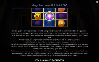 Mega Mummy – Hold & Hit 3×3 – Game rules