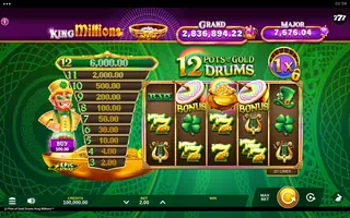 12 Pots of Gold Drums King Millions – Base game