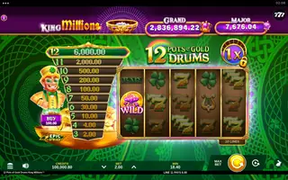 12 Pots of Gold Drums King Millions – Winning spin