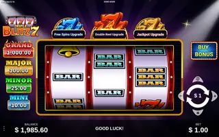 Triple Blitz 7s – Feature in play