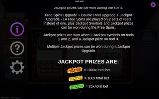 Triple Blitz 7s – Paytable