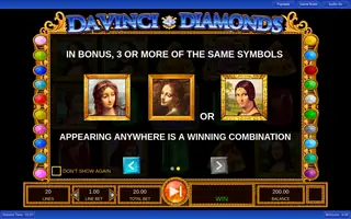 Da Vinci Diamonds – Game rules