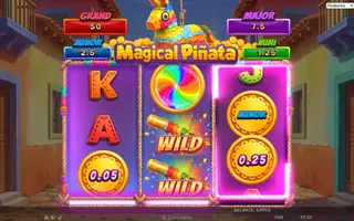 Magical Pinata – Hold & Hit 3×3 – Feature in play
