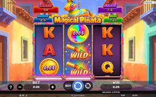 Magical Pinata – Hold & Hit 3×3 – Feature in play