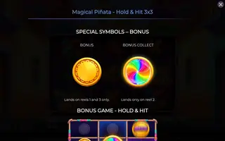 Magical Pinata – Hold & Hit 3×3 – Game rules