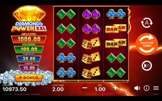 Diamonds Power XXL Hold and Win – Winning spin