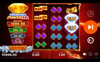 Diamonds Power XXL Hold and Win – Winning spin
