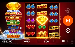Diamonds Power XXL Hold and Win – Winning spin