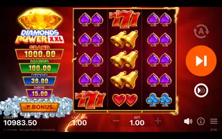 Diamonds Power XXL Hold and Win – Winning spin