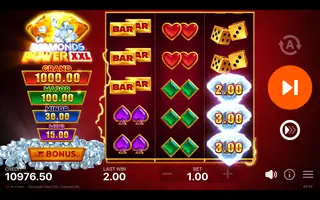 Diamonds Power XXL Hold and Win – Feature in play