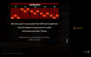 Diamonds Power XXL Hold and Win – Game rules