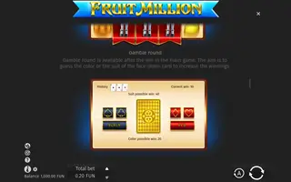 Fruit Million – Game rules