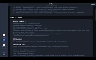 Hot Triple Sevens – Game rules