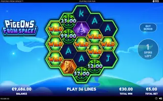Pigeons from Space – Feature in play