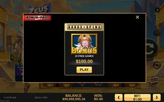 Zeus x 1000 – Bonus buy