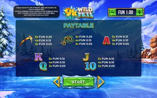 9k Wild Yeti – Paytable
