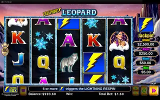 Lightning Leopard – Feature in play