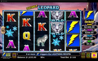Lightning Leopard – Feature in play