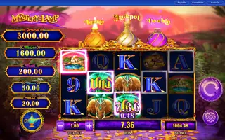 Mystery of the Lamp Treasure Oasis – Feature in play