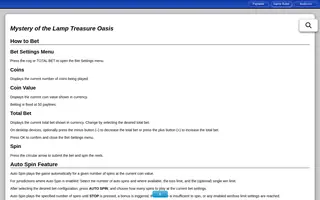 Mystery of the Lamp Treasure Oasis – Game rules