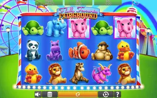 Fluffy Favourites Fairground – Feature in play