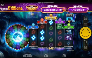Enchanted Wolf Rising Rewards King Millions – Winning spin