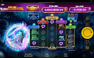 Enchanted Wolf Rising Rewards King Millions – Winning spin