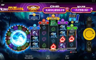Enchanted Wolf Rising Rewards King Millions – Winning spin