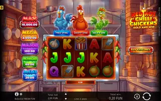 Red Hot Chilli Chickens – Winning spin