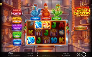 Red Hot Chilli Chickens – Winning spin